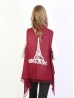 Solid Color Vest Kimono